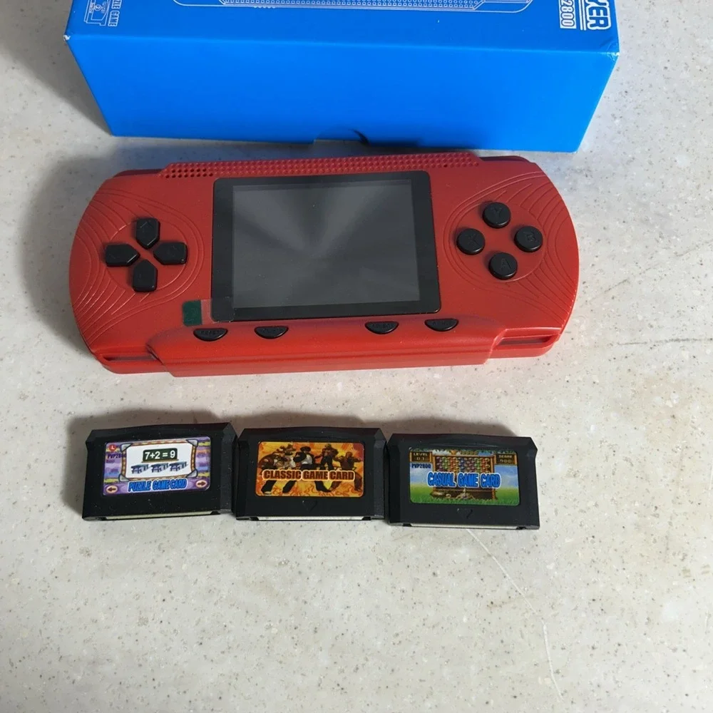 Portable Game Player Pvp2800 Featuring Sonic And Mario